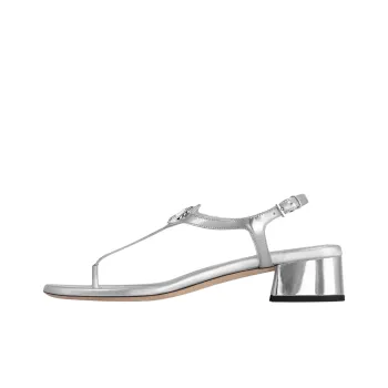 LOUIS VUITTON Sunkiss One Strap Sandals 3.5cm Women's Silver
