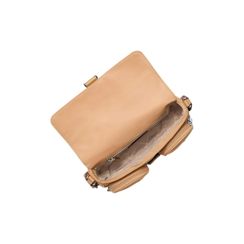 MICHAEL KORS Nylon Messenger Bag, Shoulder Bag, Crossbody Bag Medium Size Women's Peanut-1