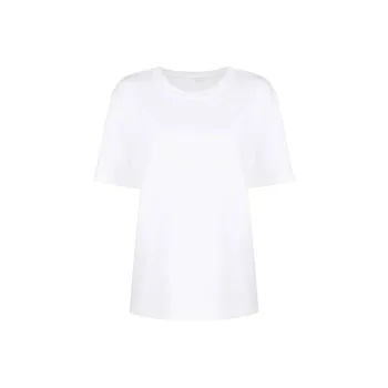 T By Alexander Wang Essential Jersey Puff Logo Ss Tee White