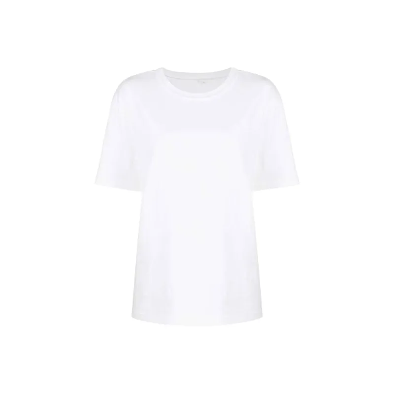 T By Alexander Wang Essential Jersey Puff Logo Ss Tee White-0