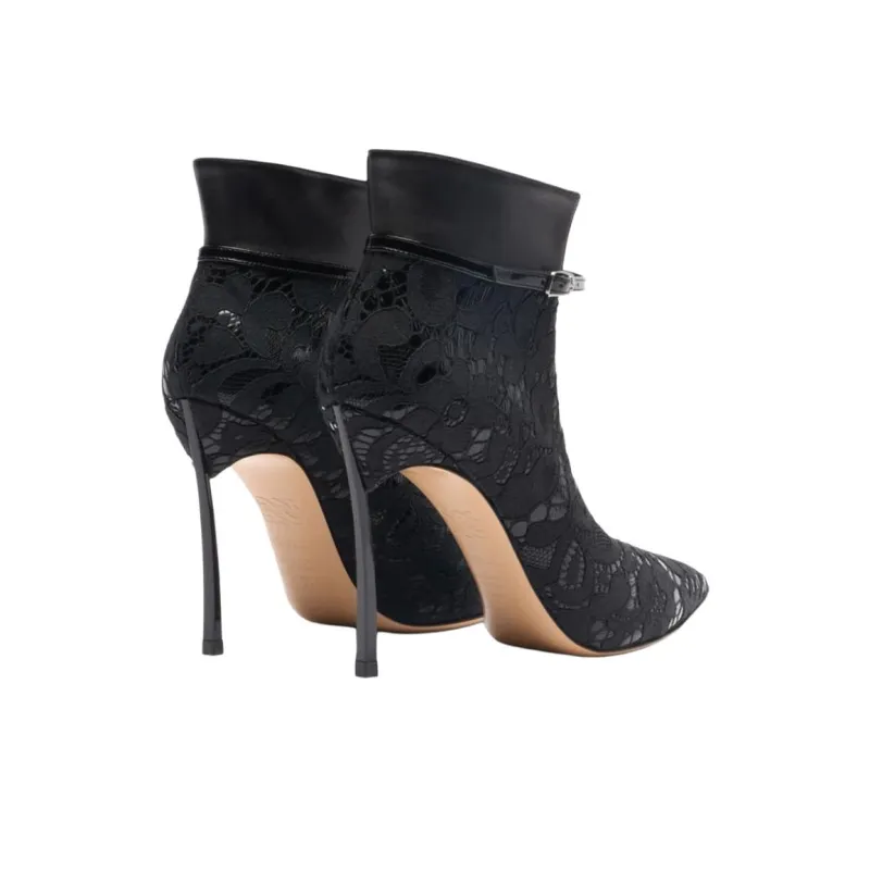 Casadei Liberty Blade Slim Heel High Heels 10cm Women's Black-3