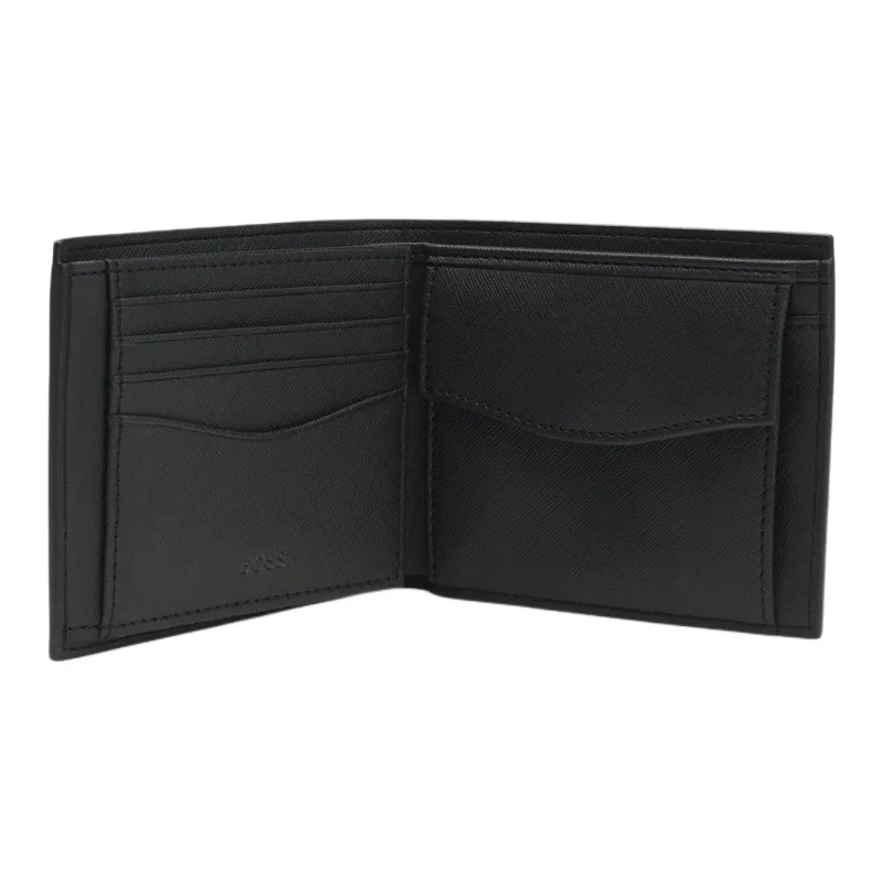 HUGO BOSS Leather Wallet Men's Black-2