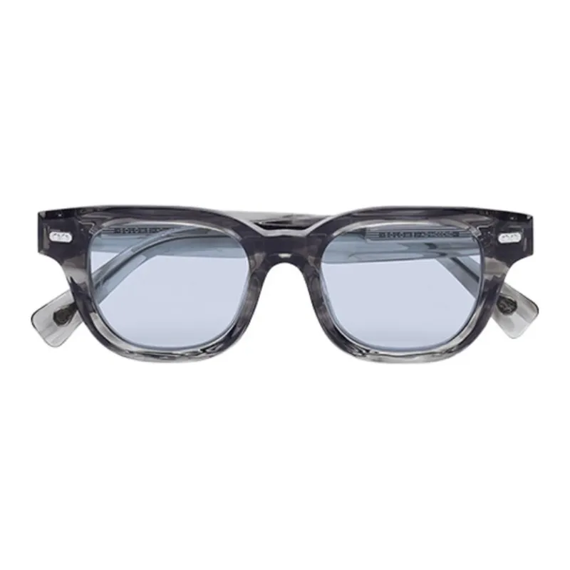 Brunello Cucinelli Acetate Square Sunglasses Unisex Transparent Gray-1