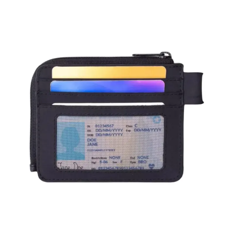 Columbia Half Zip Design Card Holder Men's Black-2