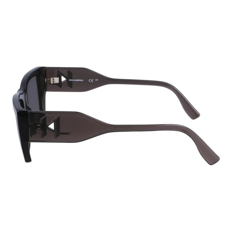 KARL LAGERFELD Bio Based Injection Molded Rectangular Sunglasses Unisex Gray-2