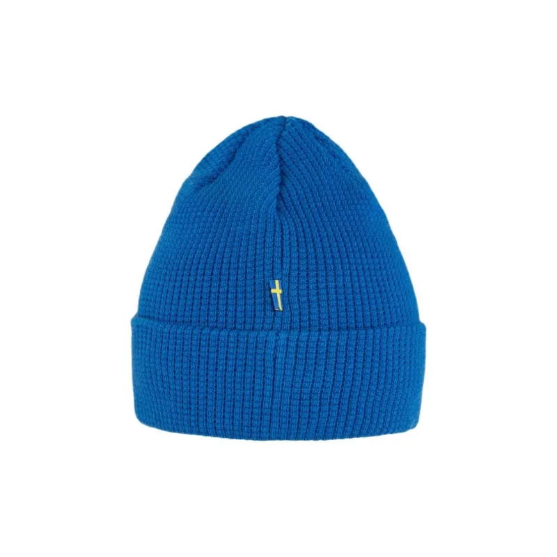 Fjallraven Recycled Polyester, Fabric, Knitted Fabric Beanies Unisex Blue-2