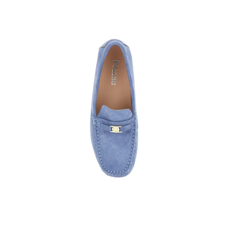 Pollini Casual Single Shoes Women's Blue-4