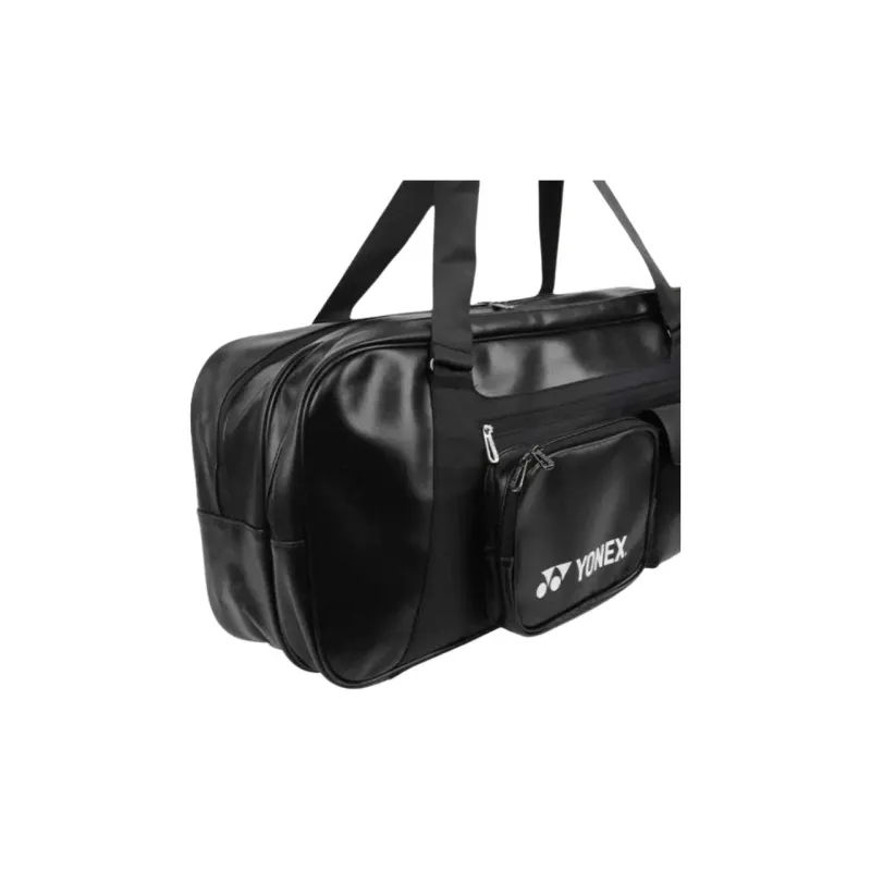YONEX Badminton Racket Bags 3 Pcs Shoulder Bag Black Unisex Individual Shoe Compartment-4