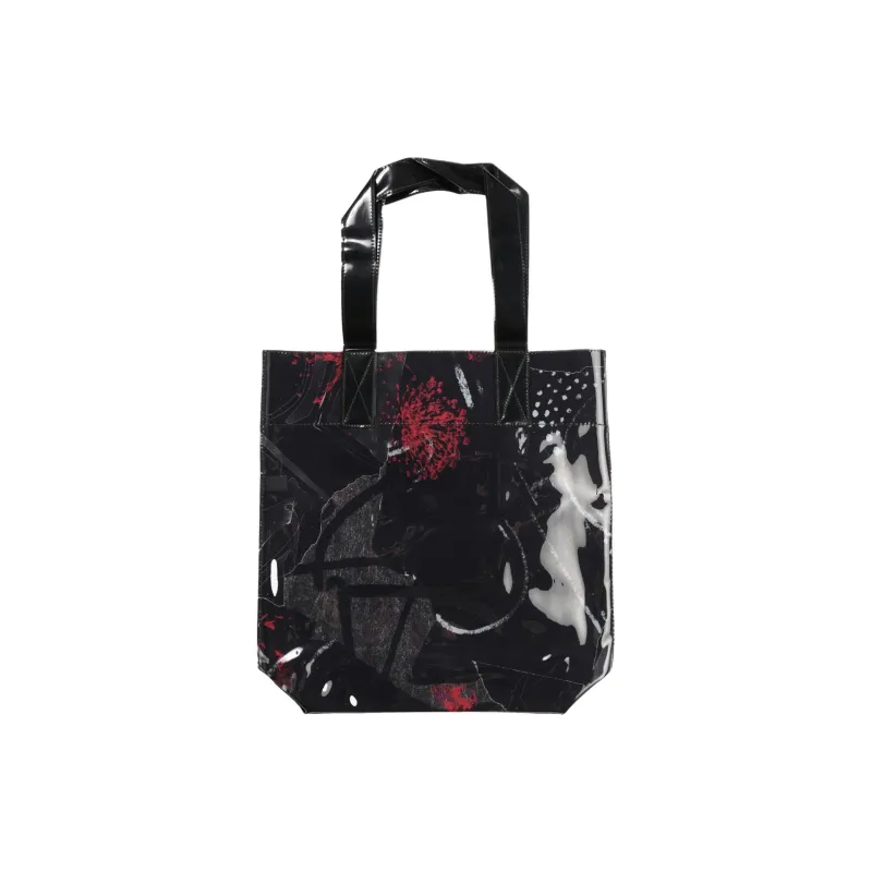 Yohji Yamamoto Fabric Tote Bag, Handbag Unisex Black-1