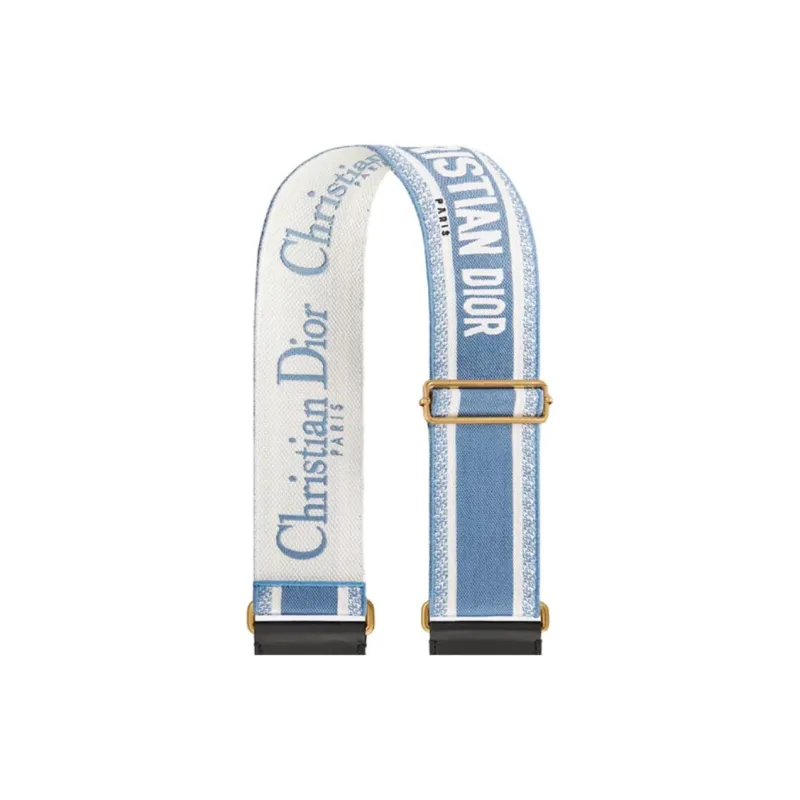 DIOR Cotton Bag Strap Women's Sky Blue-2