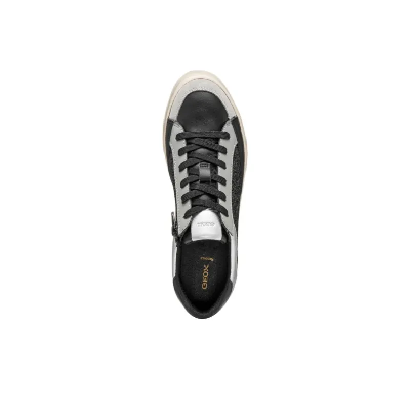 GEOX Blomiee Low Top Skateboard Shoes Women's Black-6