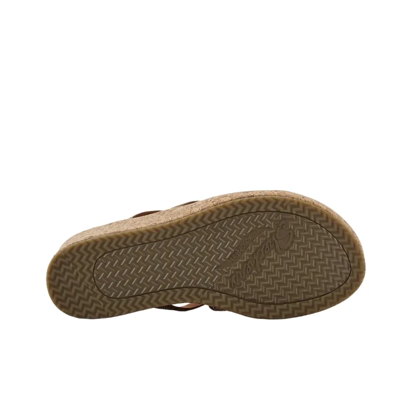 Skechers ARCH FIT BEVERLEE One Strap Sandals Women's Brown-3