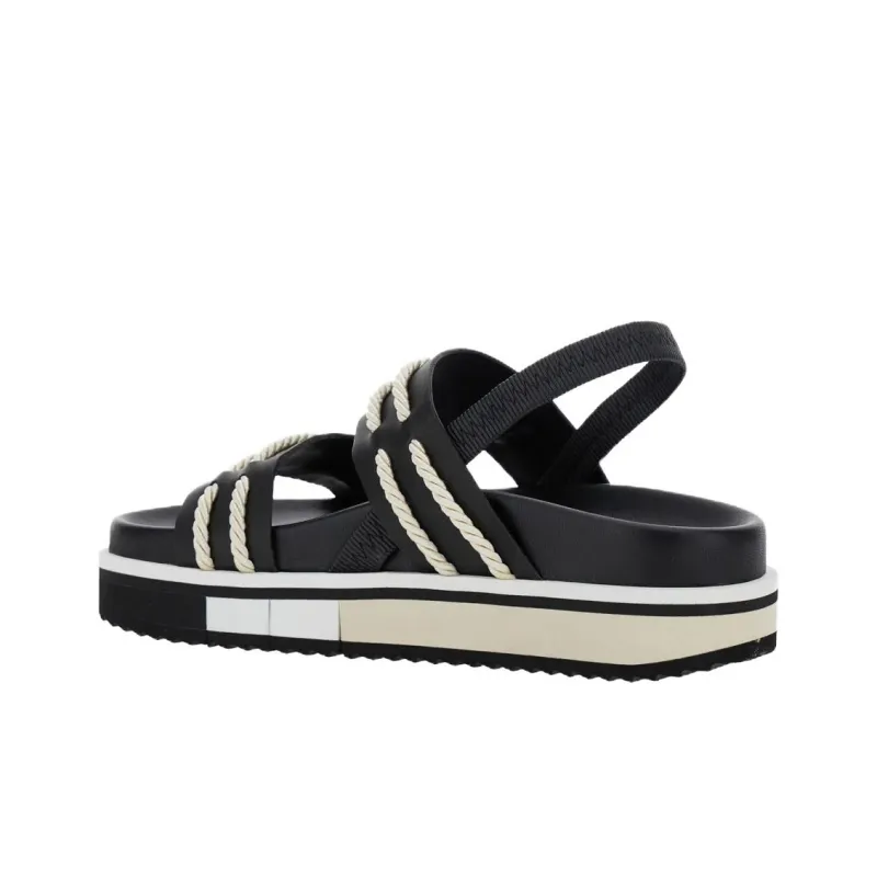 Pollini One Strap Sandals Women's Black-3