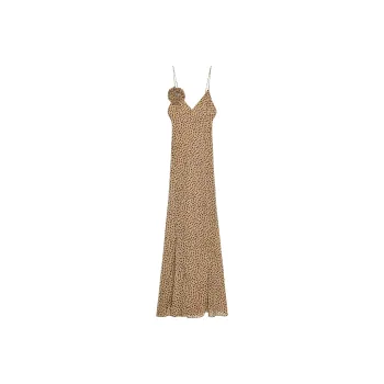 ZARA Slip Dresses Women's Light Brown