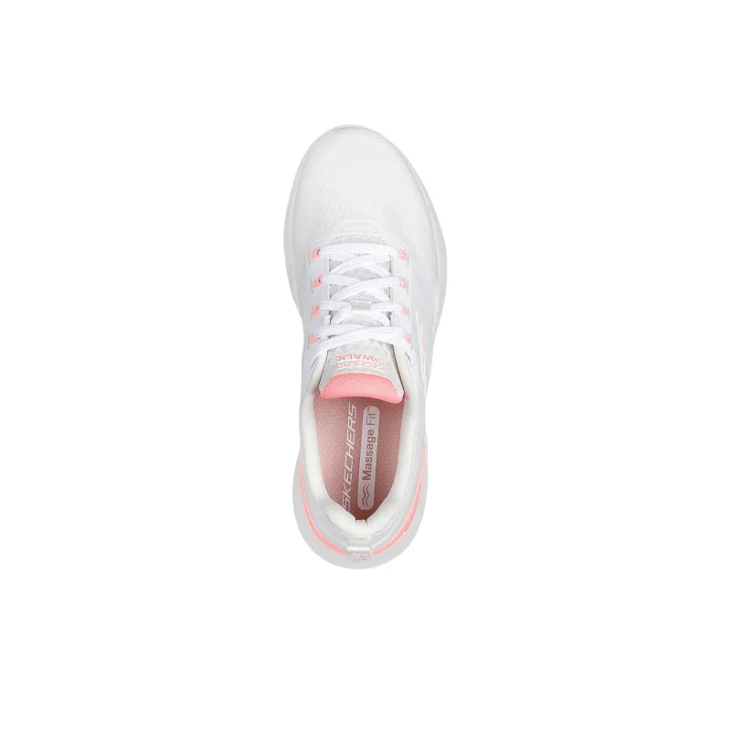 Skechers Go Walk Massage Fit Low Top Training Shoes Women's Ecru-2