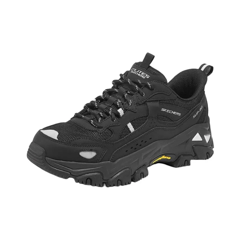 Skechers OUTDOOR MENS Wear resistant And Lightweight Low Top Chunky Sneakers Men's Black-1