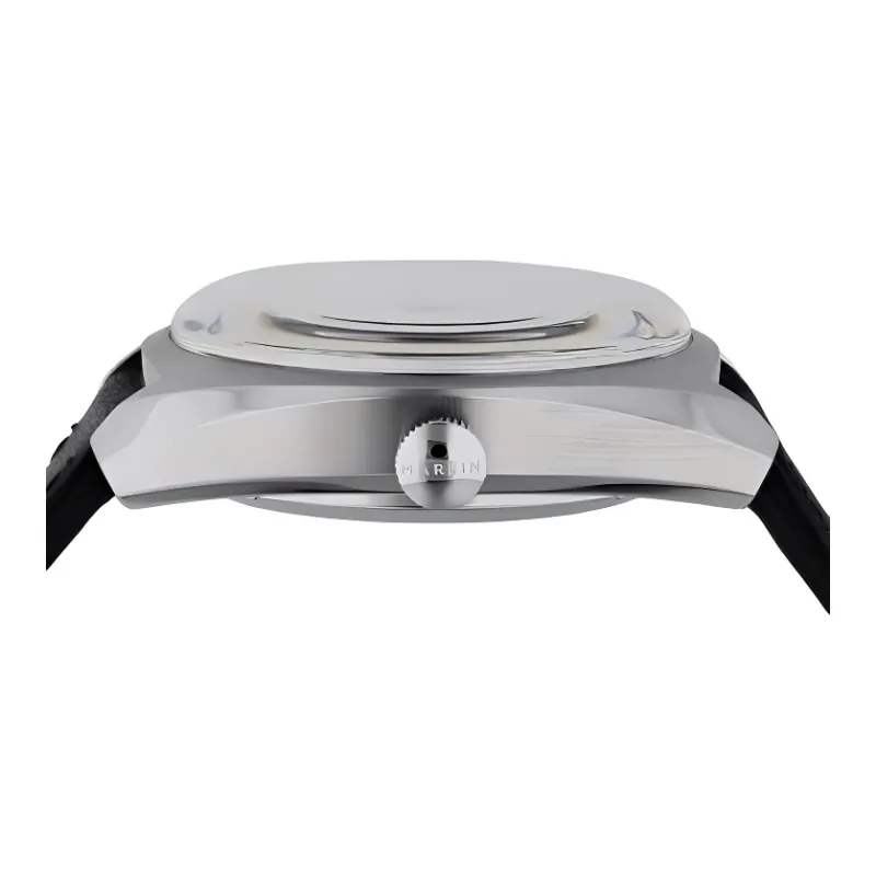 TIMEX Wrist Watch Automatic Mechanical Movement Leather Strap 39mm Black Dial Men's Watches-4