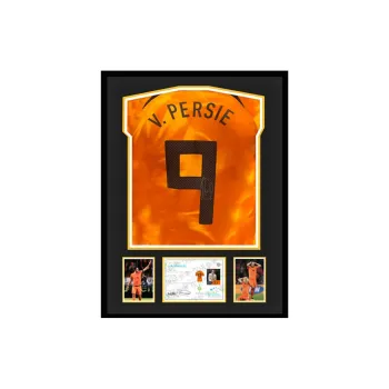 Three For 2022 23 Dutch National Team Season Jersey EM Certificate, Deluxe Mounting, Outer Frame Approx. 65x85cm Unisex