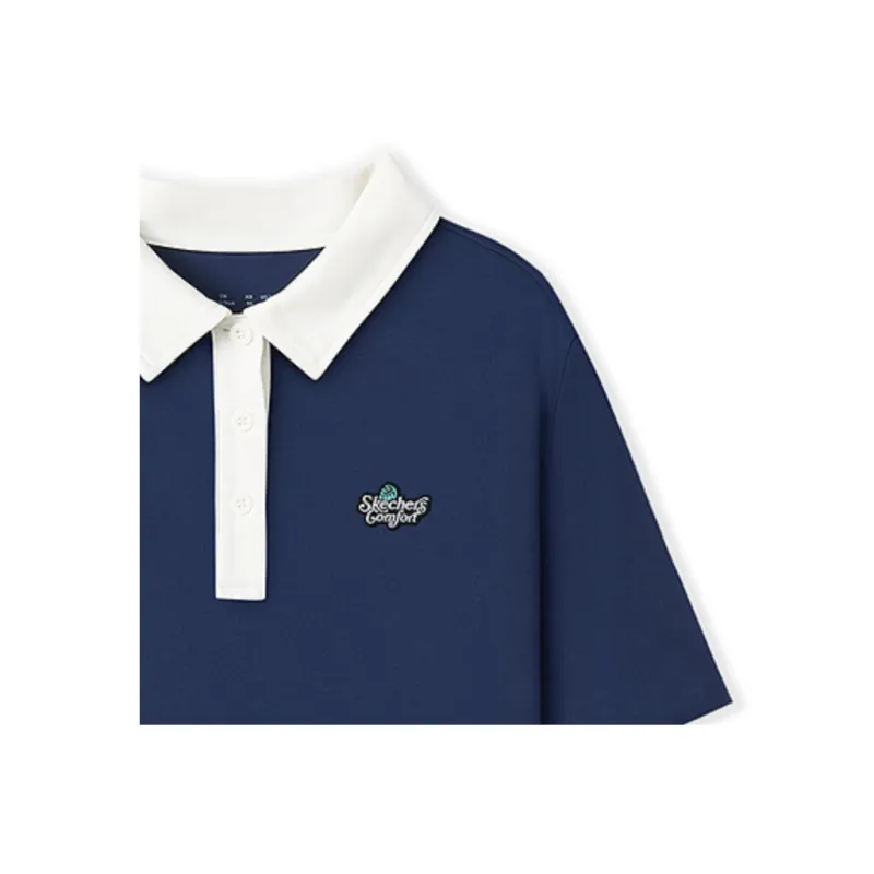 Skechers SS25 Polo Shirt Women's Marine Collegiate Blue/02MZ-2