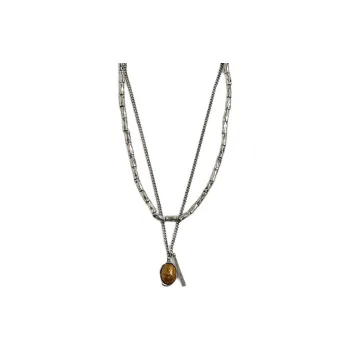 ZARA Metal Necklaces Men's Silver