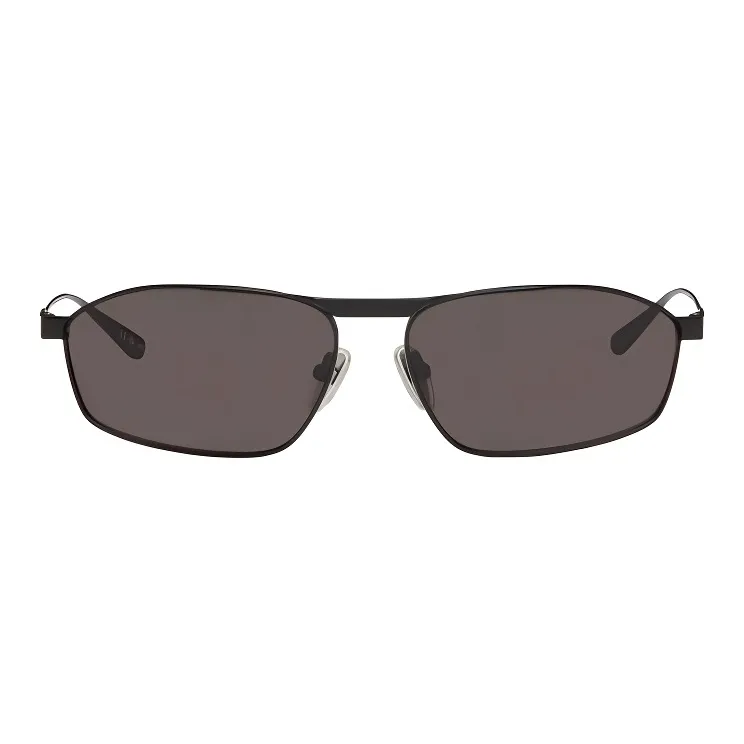 Balenciaga Metal Irregular Shape Sunglasses Men's Black-0