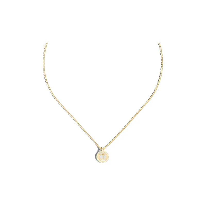 DIOR Gold Plated Necklaces Women's Gold-0