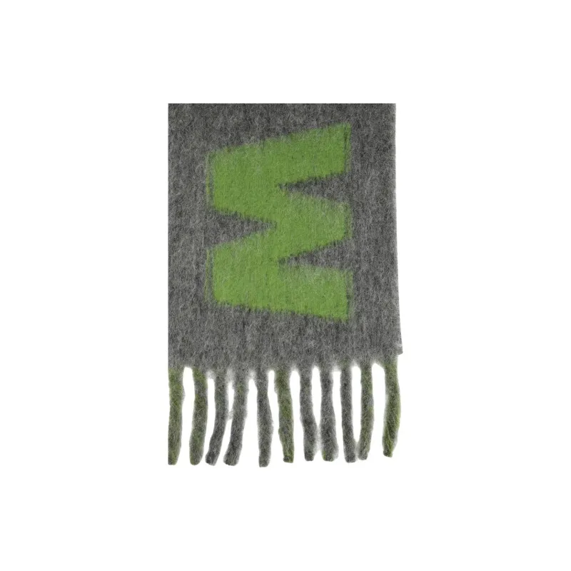 MARNI Striped Fringed Scarf-2