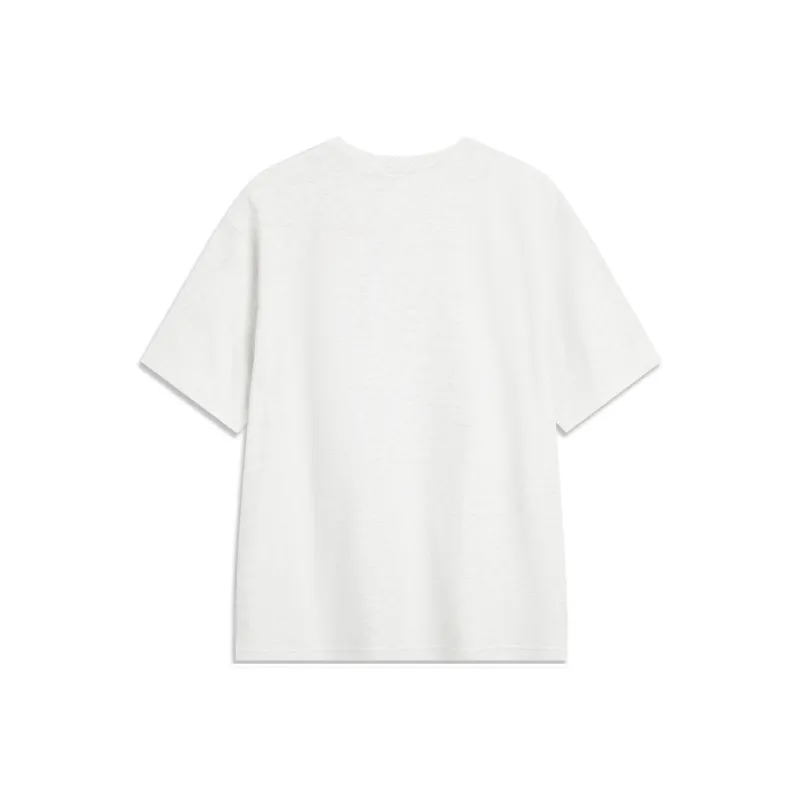 LINING BadFive T Shirts Men Heather Gray Mist White-1