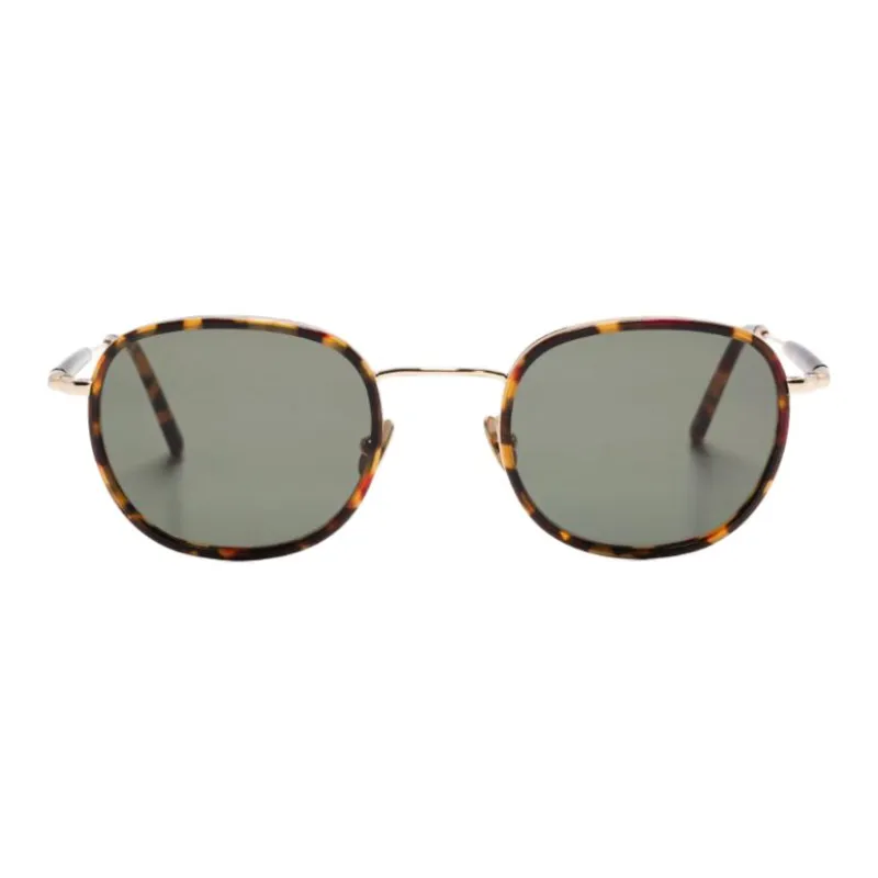MOSCOT Acetate Irregular Shape Sunglasses Women's Tortoiseshell-1