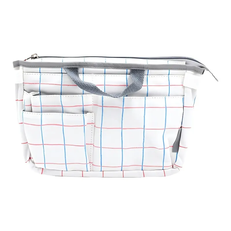 KOKUYO Polyester Travel Storage Bag Medium Size Women's Blue Red/Gray-0