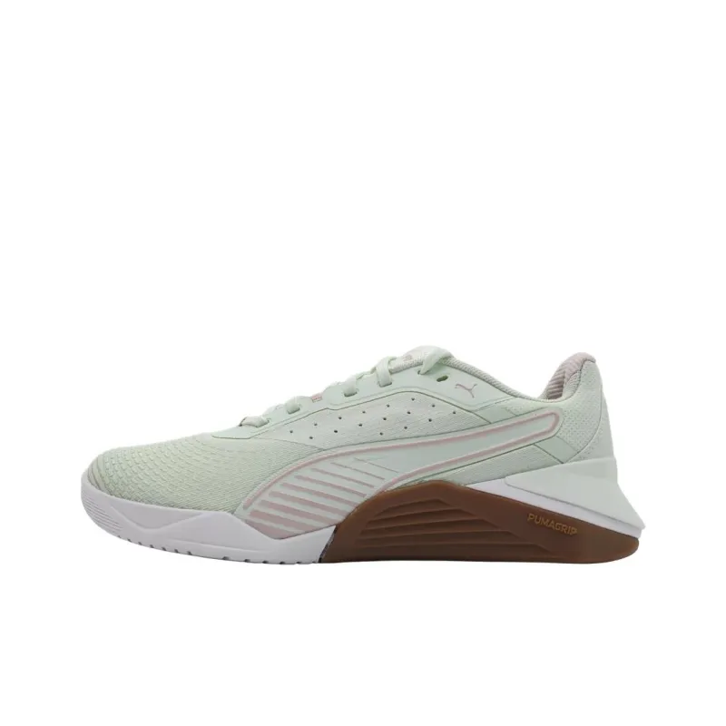 PUMA Abrasion Resistant Low Top Training Shoes Women's Green Brown-0
