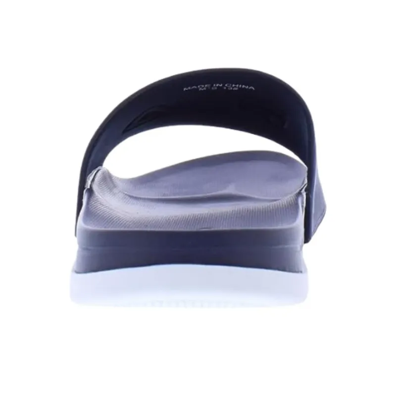 FILA DRIFTER Rubber Sole Slip Resistant Abrasion Resistant Slide Slippers Men's Blue-3