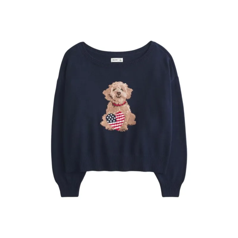 Hollister Sweaters Women's Marine Blue-0