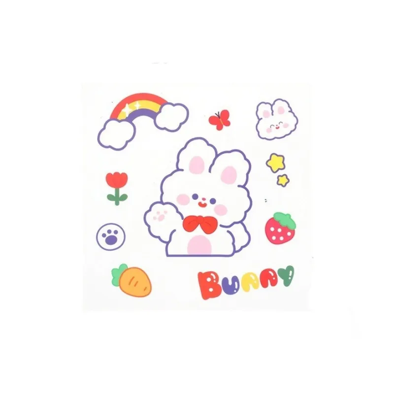 XIAOKOUTU Send Ten Astronaut Instagram Style Cartoon Pattern Cute Creative Transparent Stickers. Stickers-7