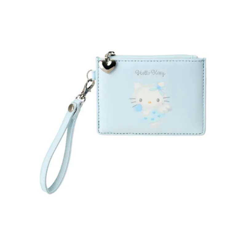 Sanrio Hello Kitty Synthetic Leather Card Holder Women's Blue-0