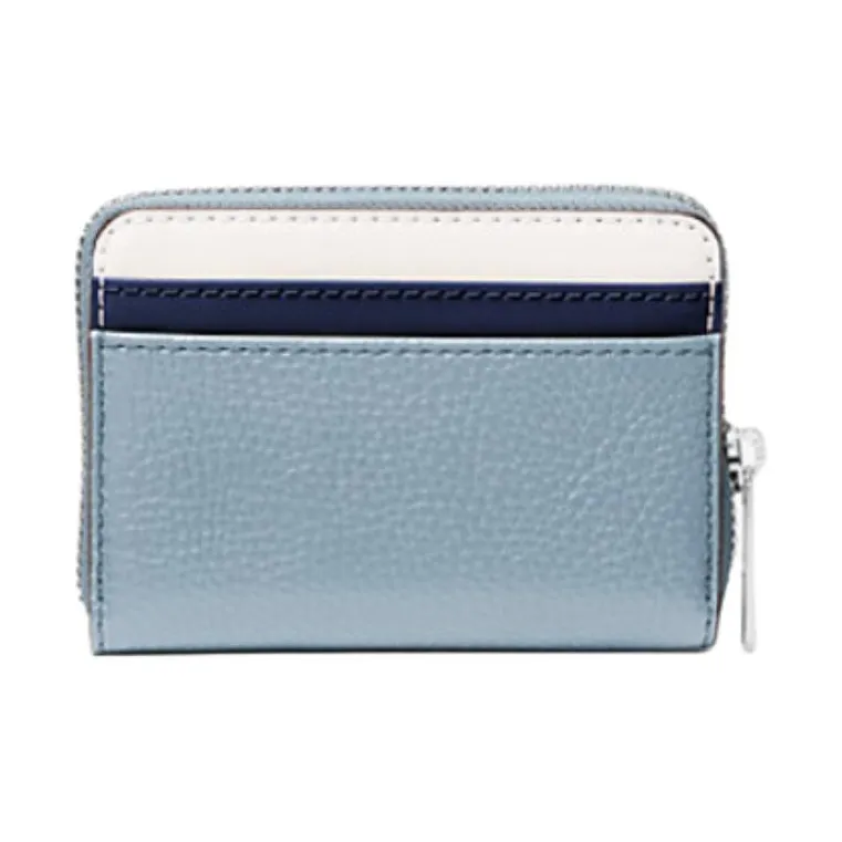MICHAEL KORS Polyurethane Wallet Medium Size Unisex Blue & White-1
