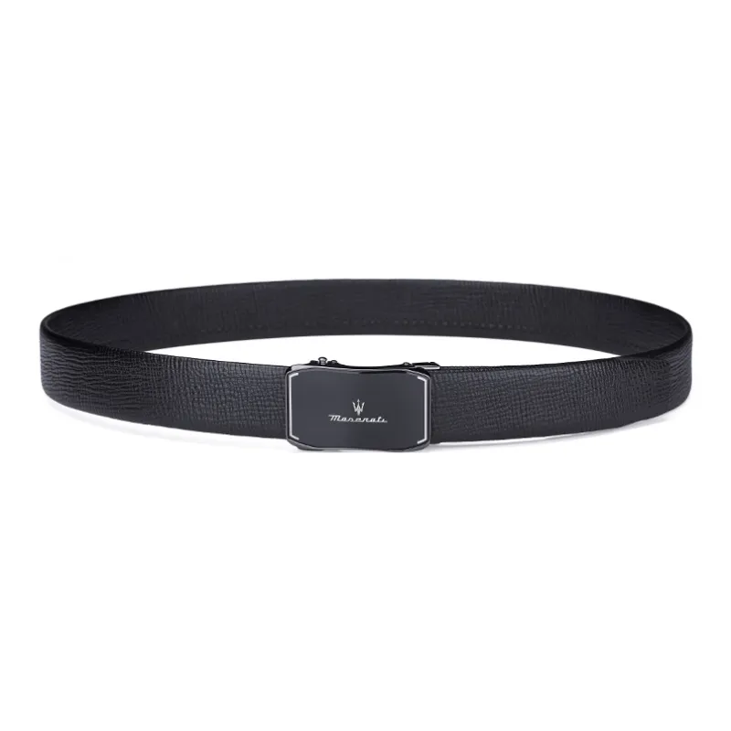Maserati Top Grain Cow Leather Belts Men's 3.5cm-2