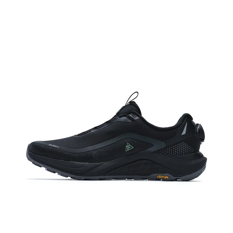 FILA BOA WOLF Anti Slip Wear Resistant Low Top Trail Running Shoes Men's Black-0