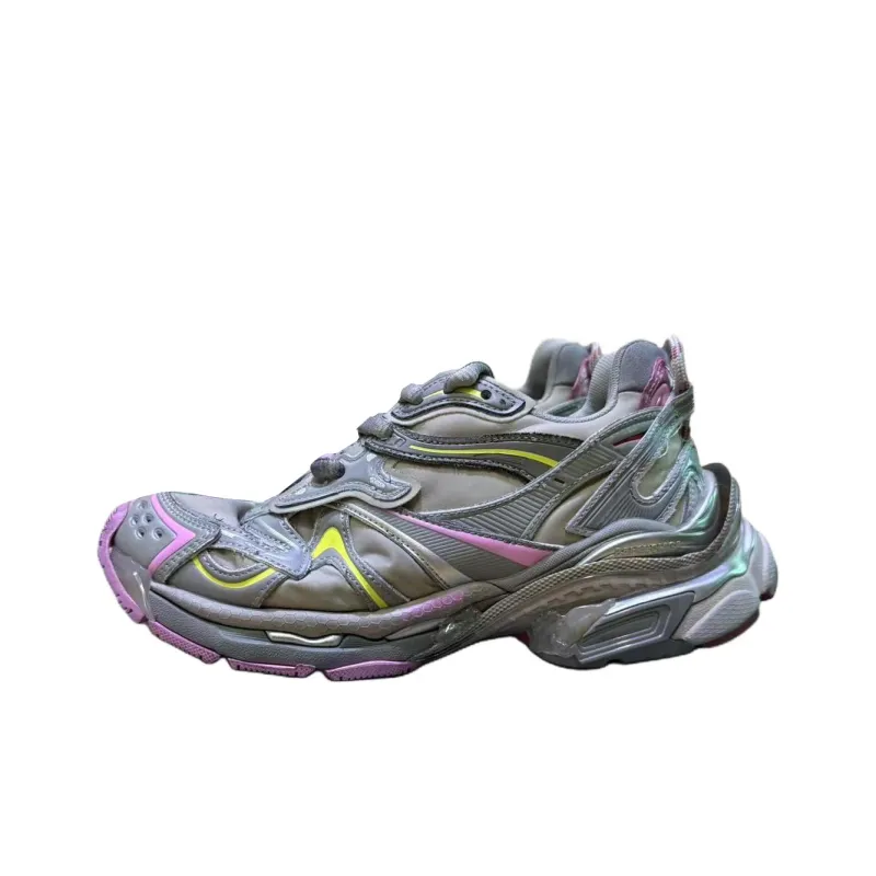 Balenciaga Runner2.0 Low Top Chunky Sneakers Women's Gray-0