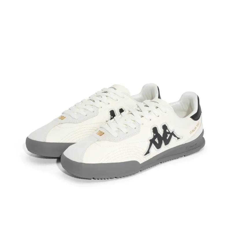 Kappa Abrasion Resistant Low Top Skateboard Shoes Unisex White-2