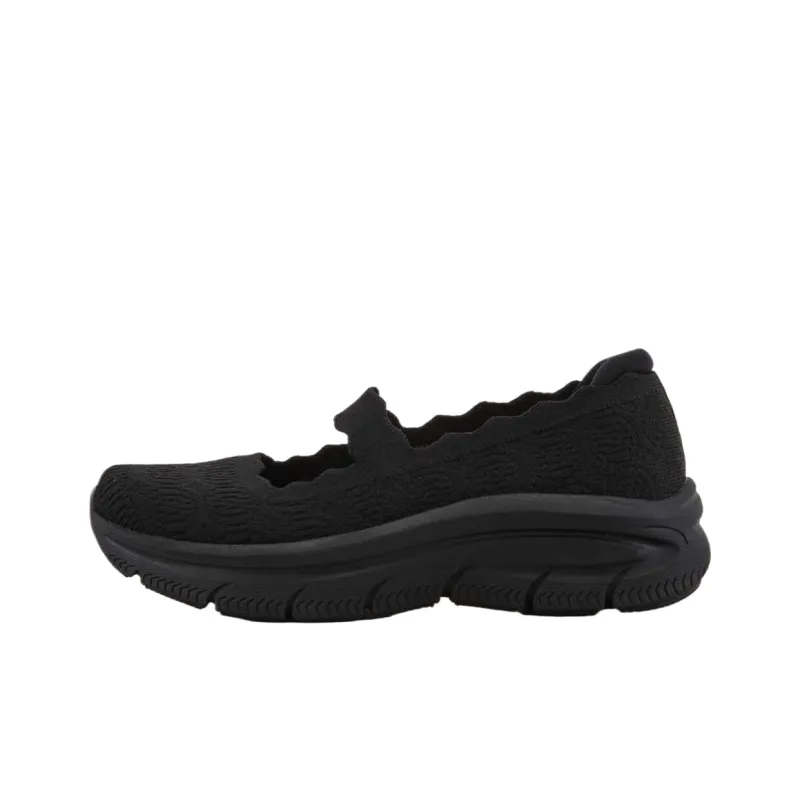 Skechers Modern D'Lu Low Top Casual Shoes Women's Black-0