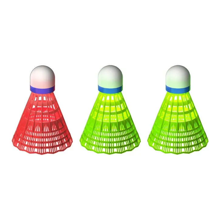 SND Nylon Shuttlecock 3 Pack Nylon Indoor Outdoor Entertainment Training Shuttlecocks-7