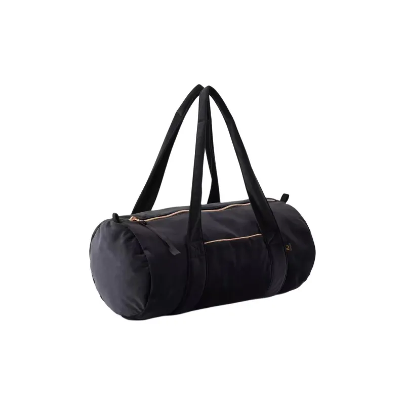 DECATHLON 15L Polyester Cylinder Bag Travel Bag Kids' Black-1