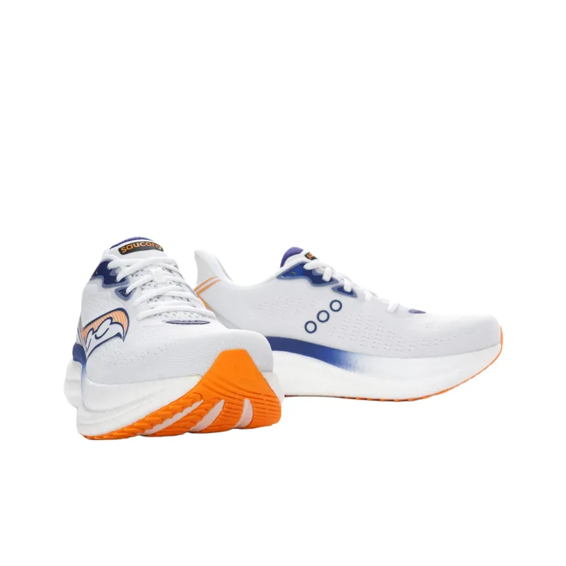 Saucony Triumph 23 Anti Slip Wear Resistant Low Top Running Shoes Men's White-4