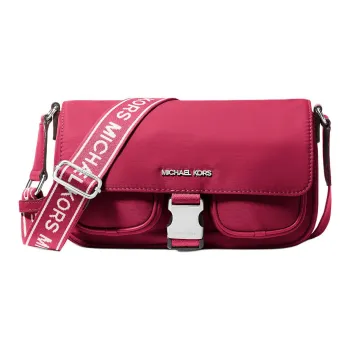 MICHAEL KORS Nylon Shoulder Bag, Crossbody Bag Medium Size Women's Raspberry