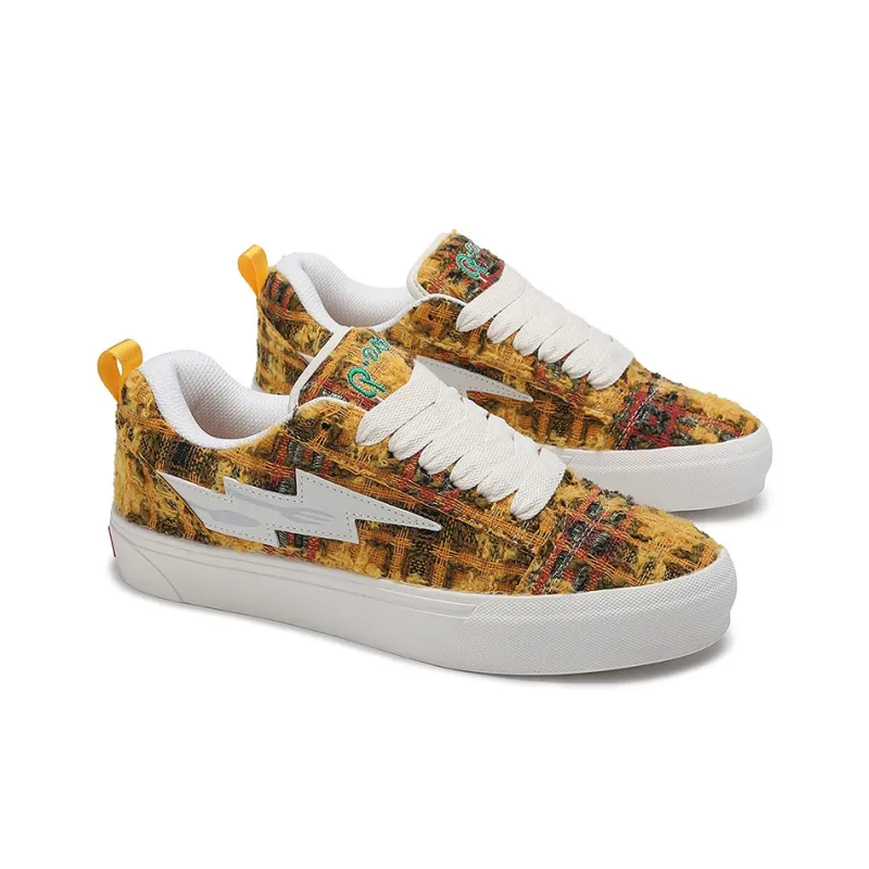 Faterri Non slip Lightweight Low Top Coverage Height Increasing Skateboard Shoes Unisex-9