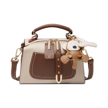 Narandu Handbags White Peach Foam