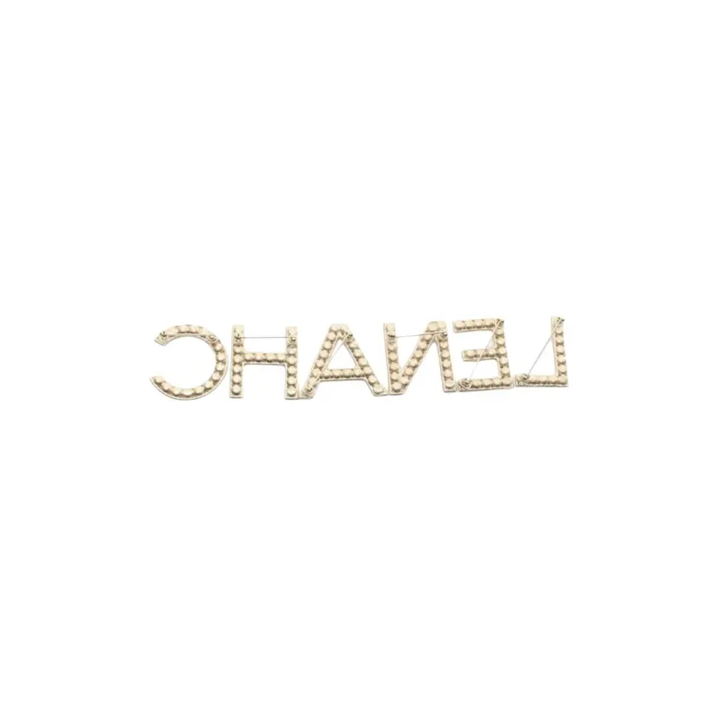 CHANEL Gold plated Rhinestones Brooches Women's Gold-1