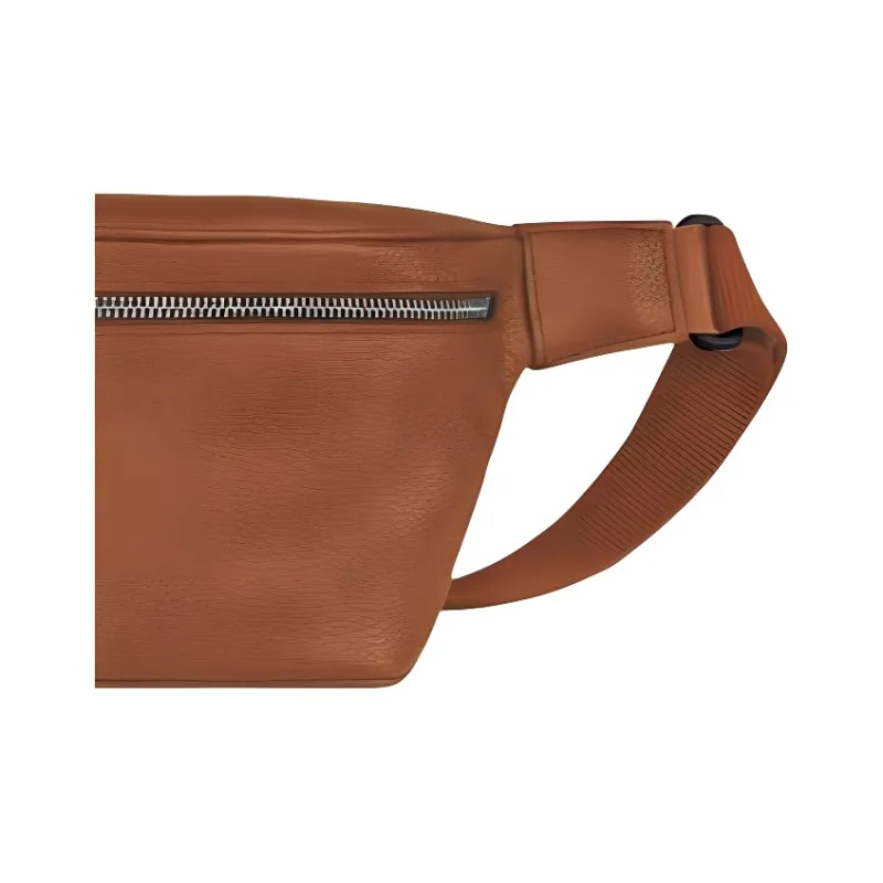 LONGCHAMP Le Foulonné Cow Leather Shoulder Bag, Crossbody Bag, Fanny Pack Men's Brown-1
