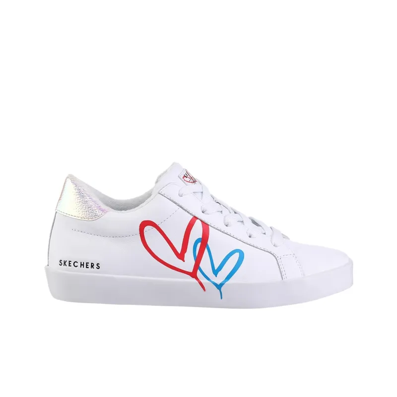 Skechers DIAMOND STARZ Low Top Skateboard Shoes Women's White-1